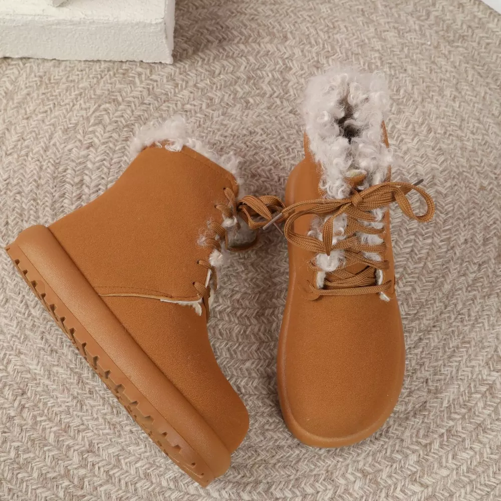 Round Toe Lace Up Boots, image 4