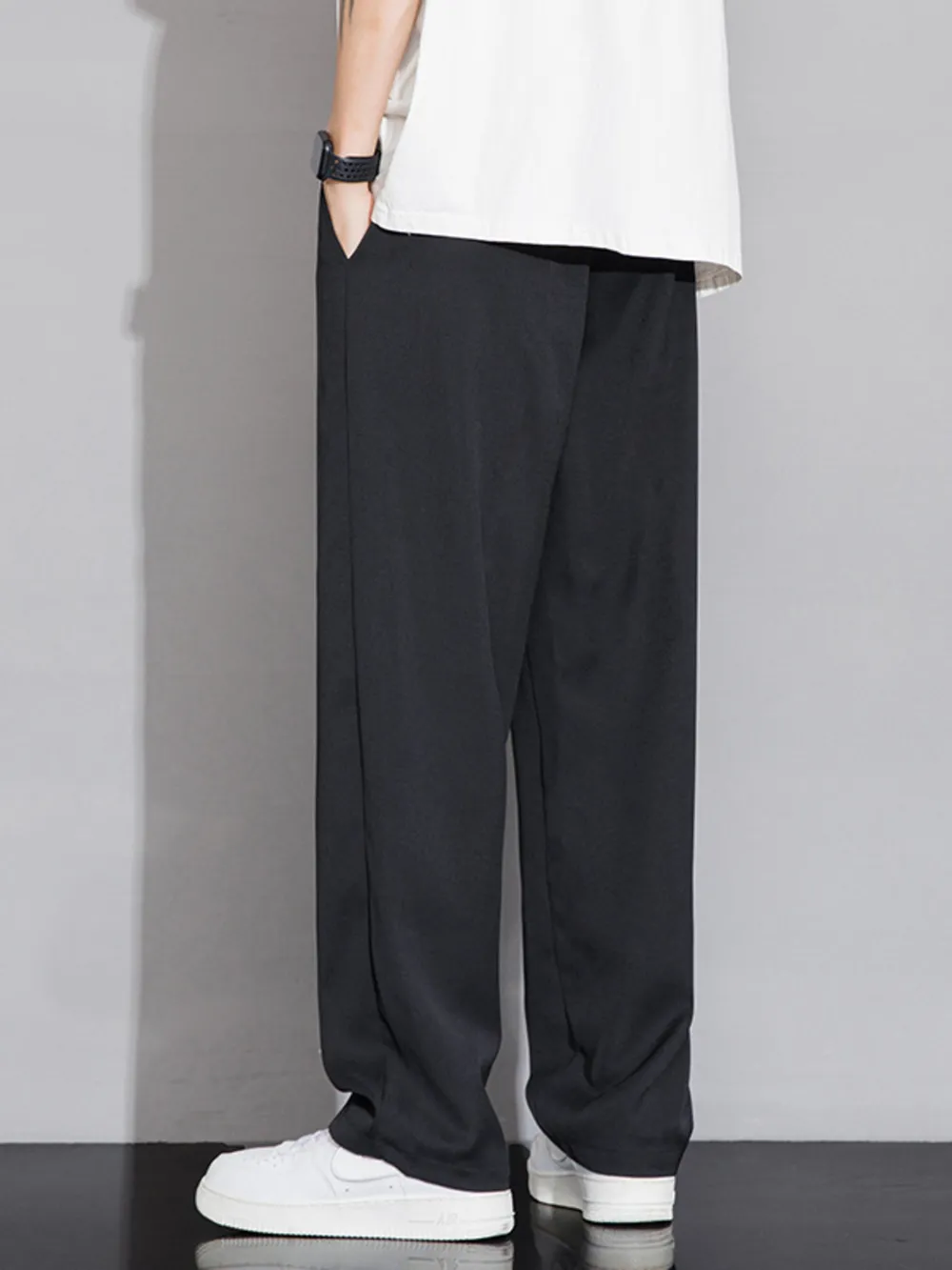 Men's Full Size Wide Leg Casual Pants Plus Size, image 9