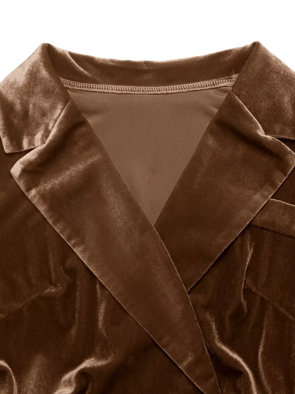 Velvet Pleated Midi Blazer Dress, image 9