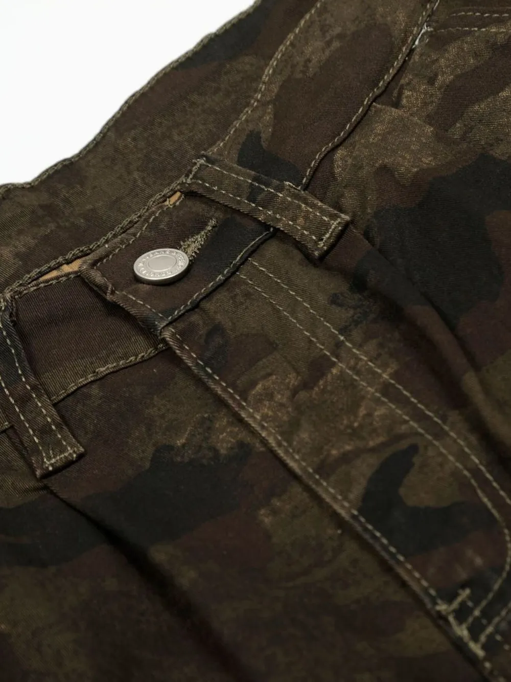 Men's Camouflage Cargo Wide Leg Shorts, image 9