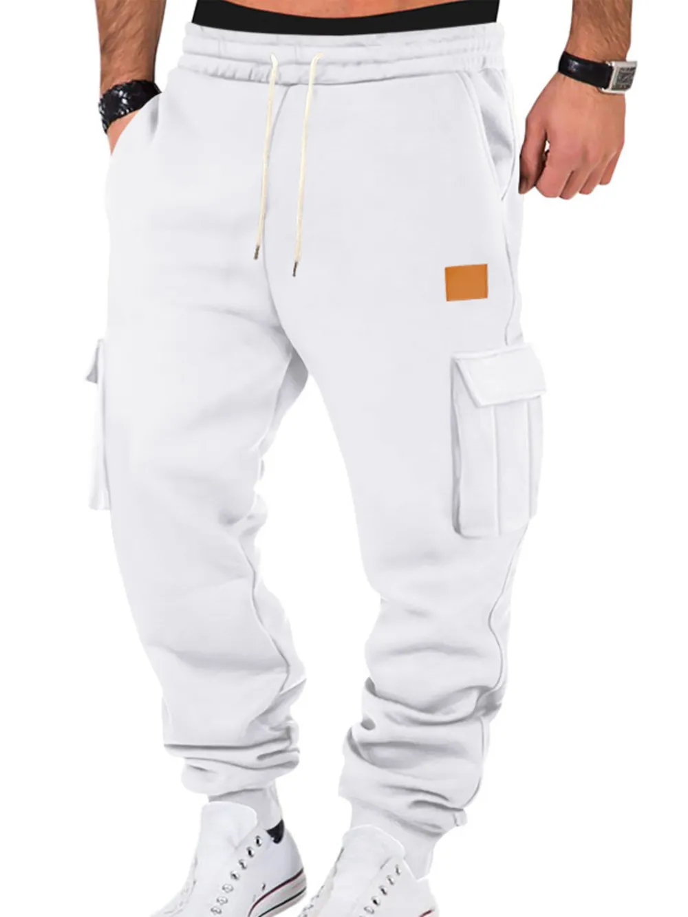 Men's Full Size Drawstring Cargo Jogger Pants Plus Size, image 7