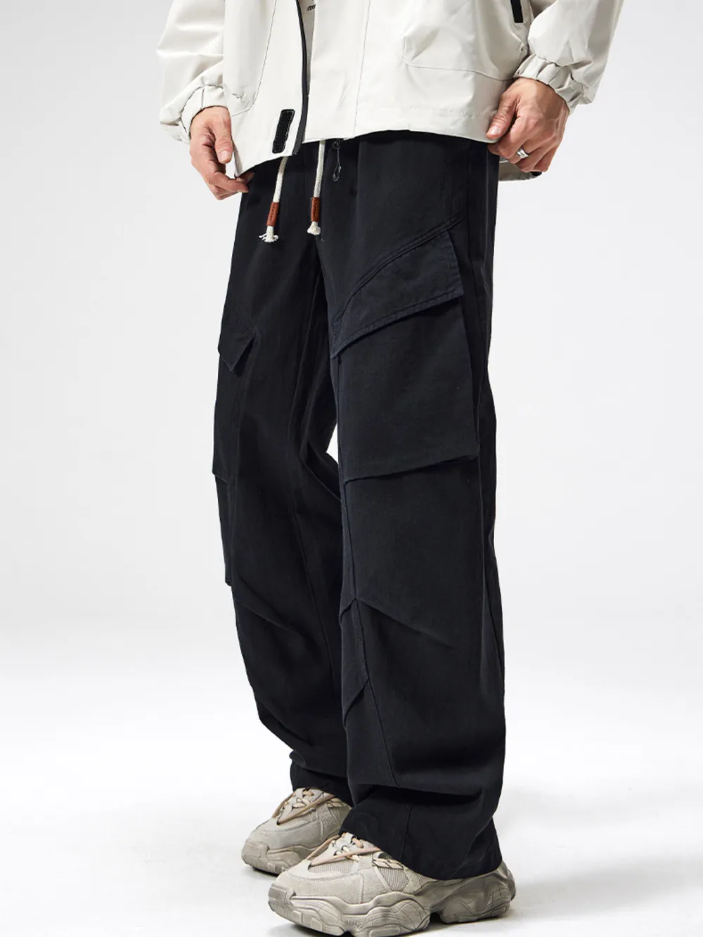 Men's Plus Size Cargo Utility Pants with Multiple Pockets, image 6