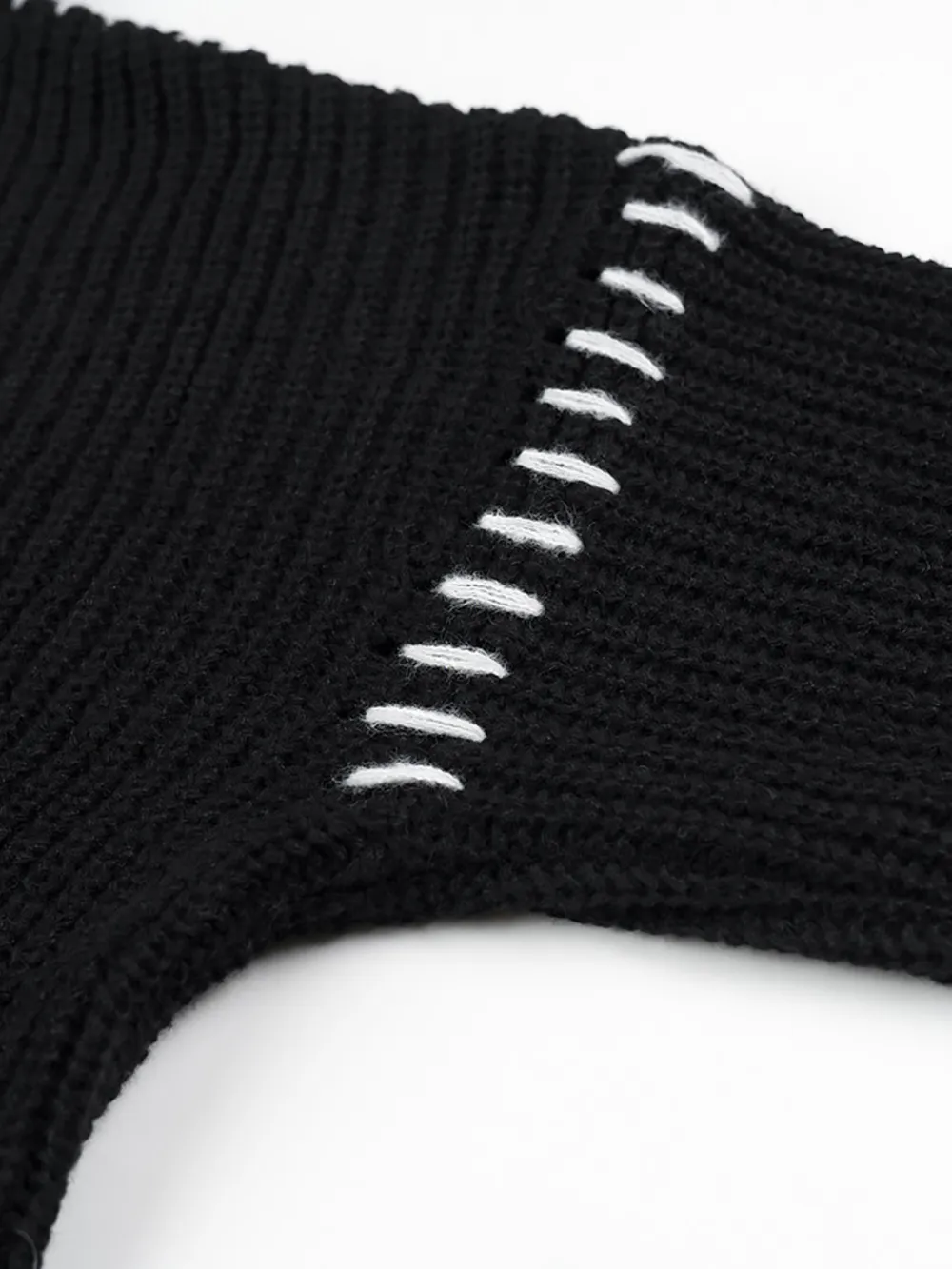 Contrast Mock Neck Long Sleeve Sweater, image 7