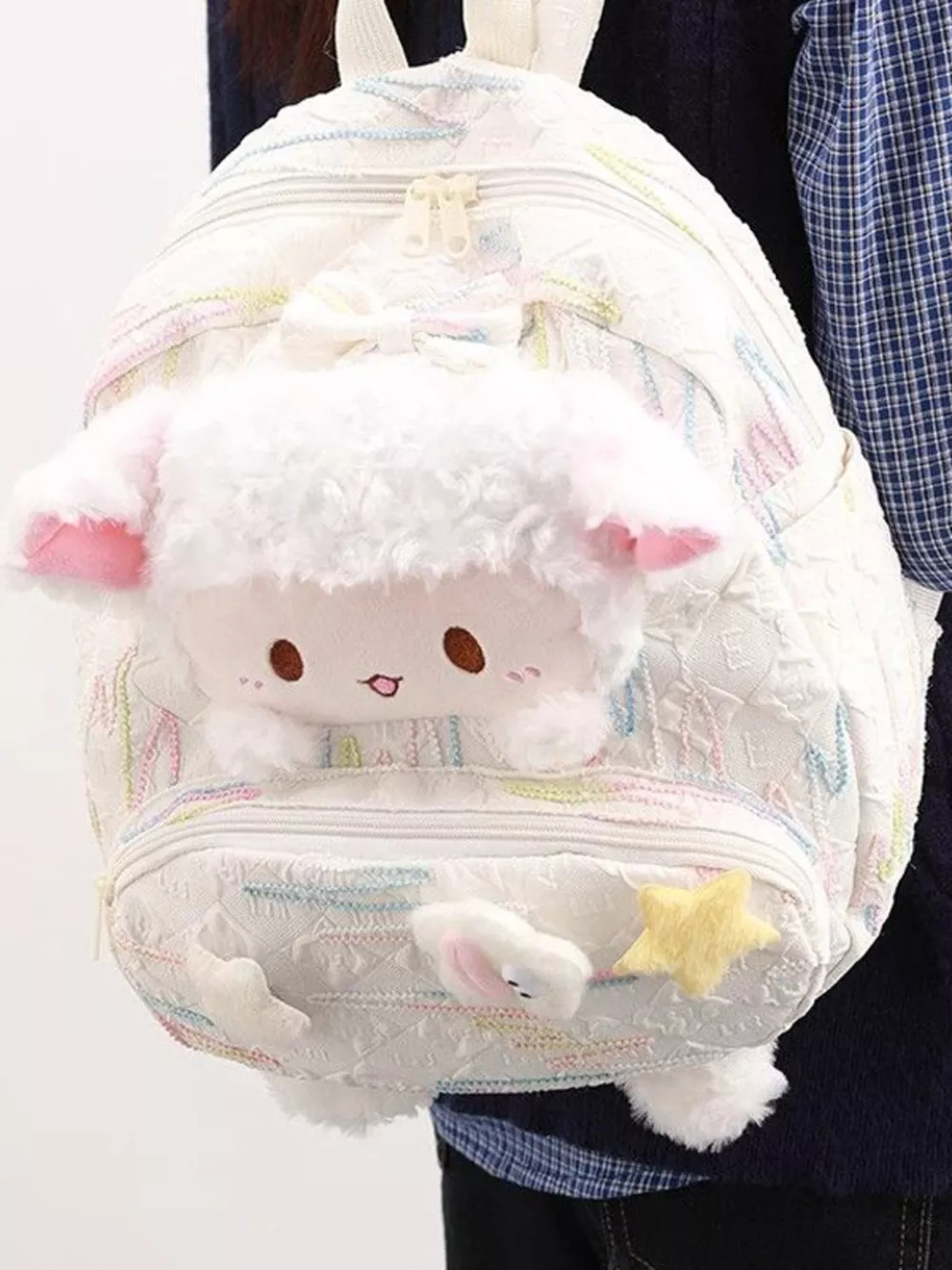 Plush Sheep Backpack Bag, image 2