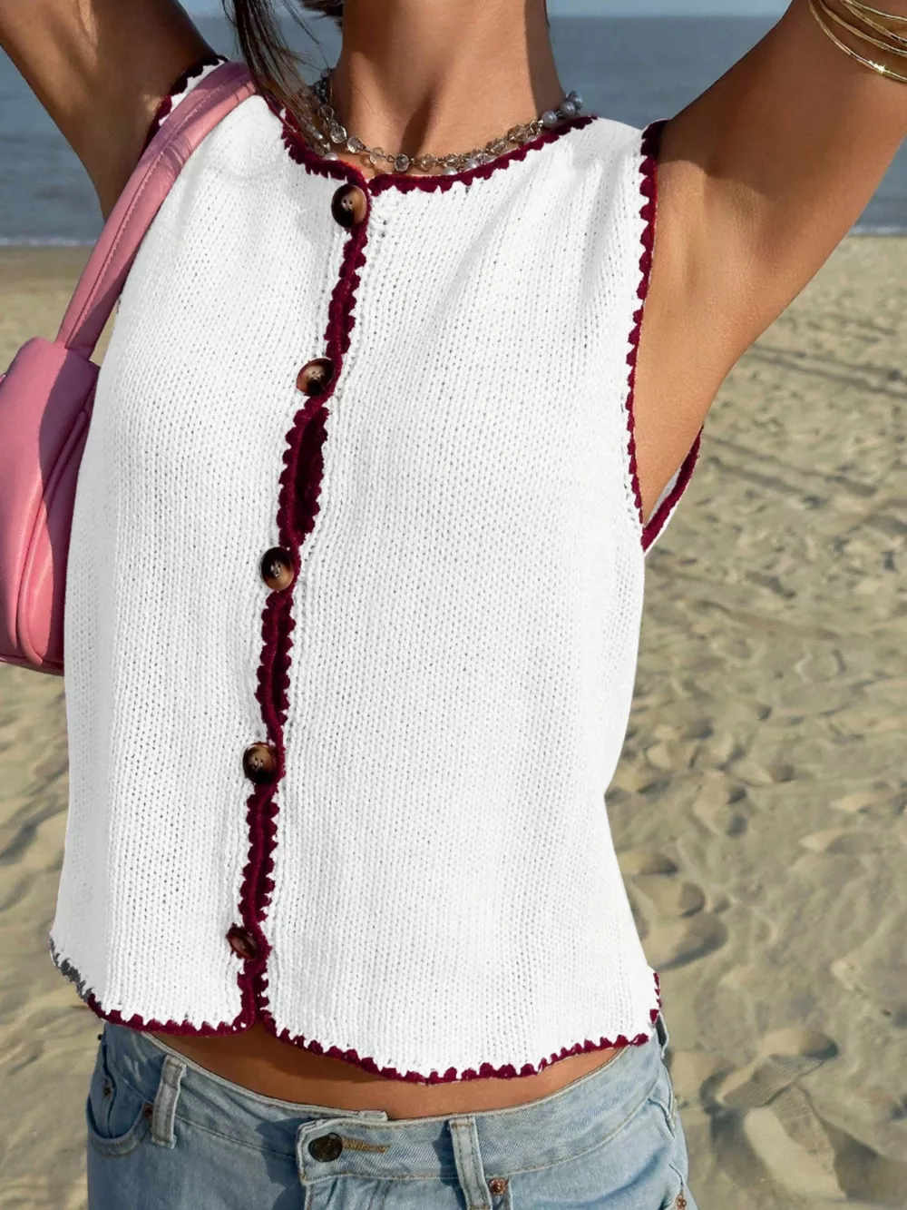Button-Down Sweater Vest, image 15