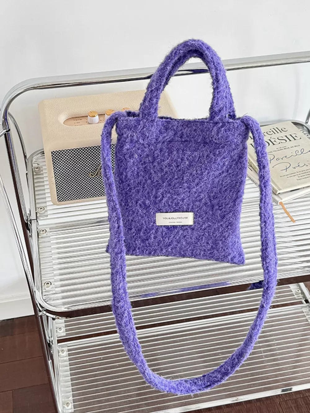 Solid Color Crossbody Bag, image 5