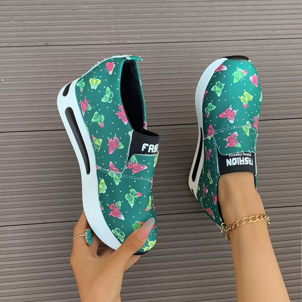 Butterfly Round Toe Slip-Ons, image 4