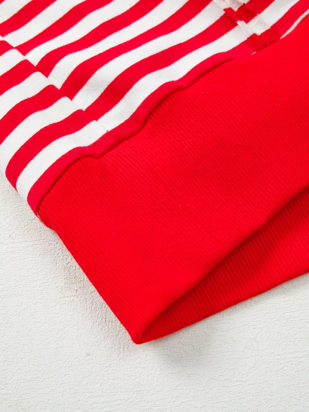 Stripe Exposed Seam Drop Shoulder Casual Top, image 7