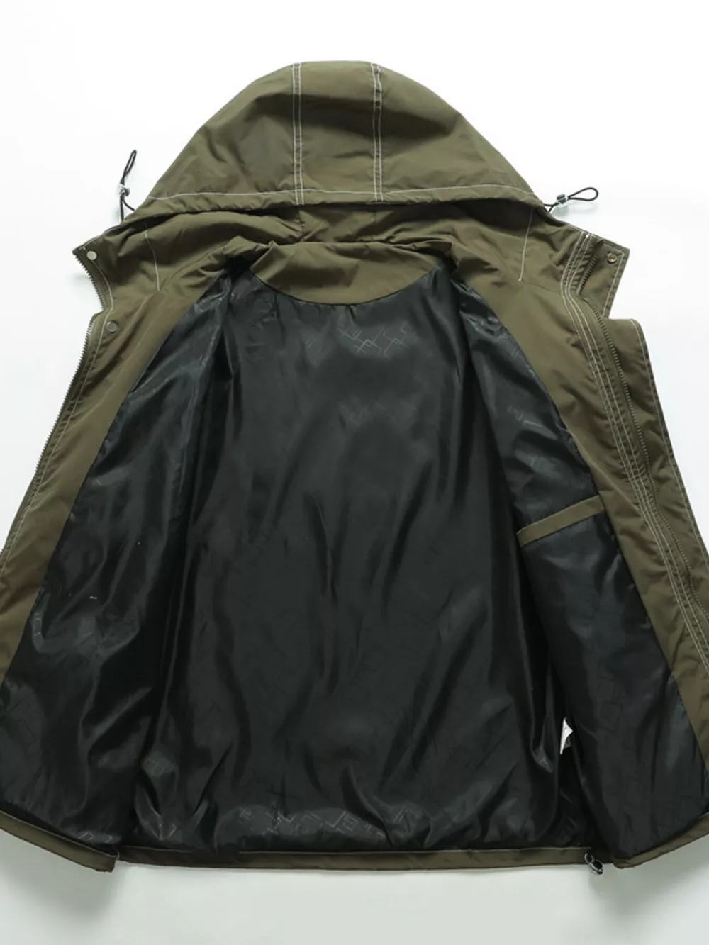 Men's Plus Size Hooded Windproof Outdoor Jacket, image 4
