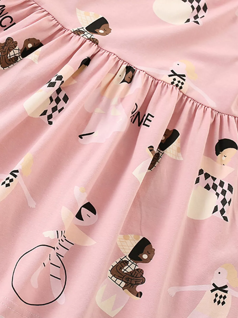 Children's Printed Short Sleeve Casual Dress, image 3