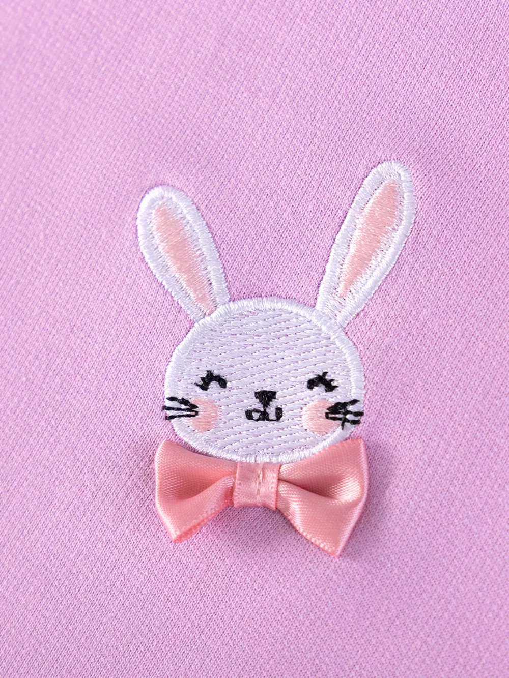 Children's Bunny Embroidered Sweatshirt Tulle Dress, image 4