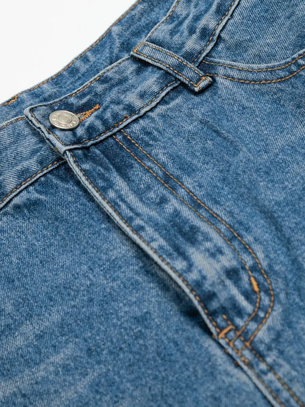 Men's Wide Leg Relaxed Fit Denim Shorts, image 8