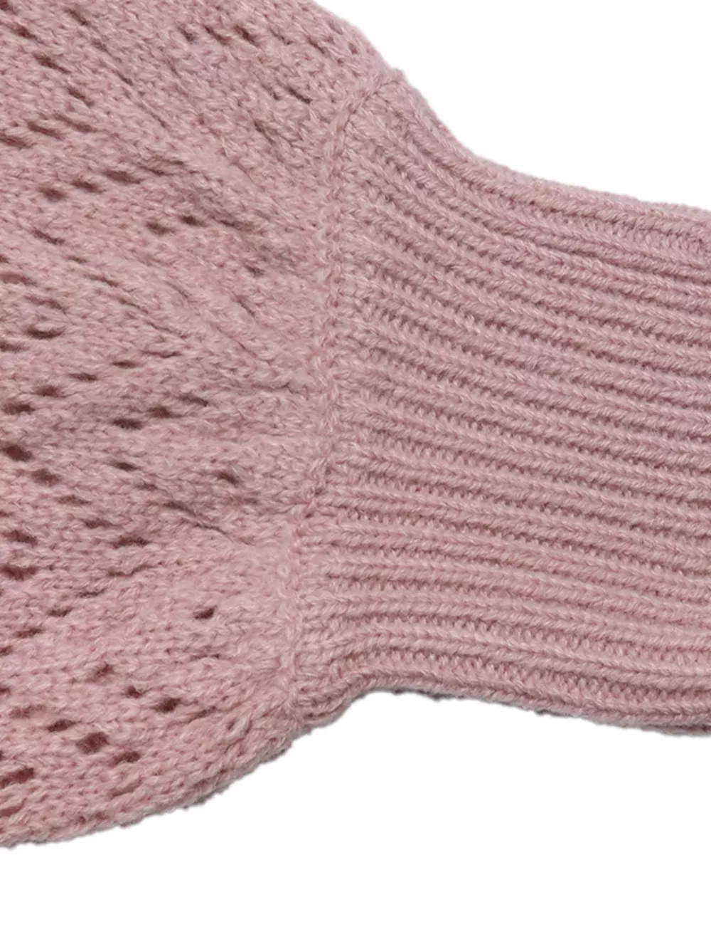 V-Neck Openwork Long Sleeve Sweater, image 8