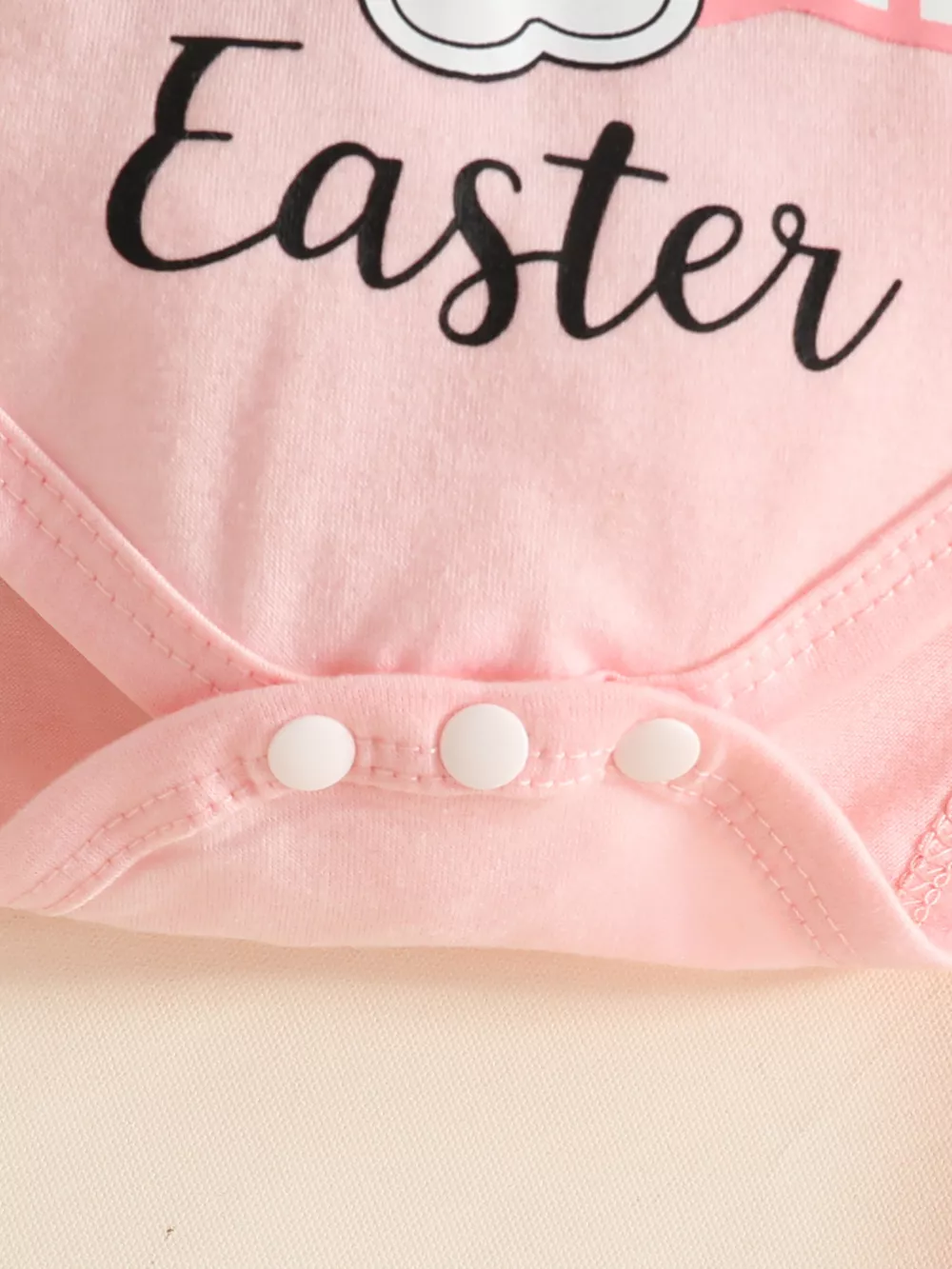 Children's Easter Bunny Long Sleeve Bodysuit and Pants Set with Headband, image 6