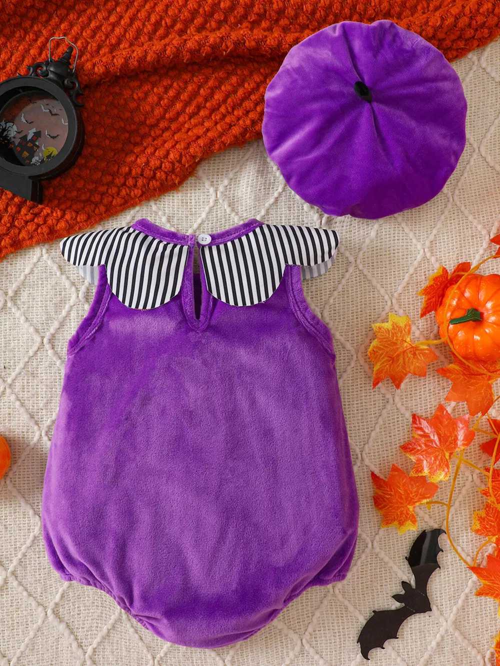 Children's Halloween Sleeveless Bodysuit and Hat Set, image 19