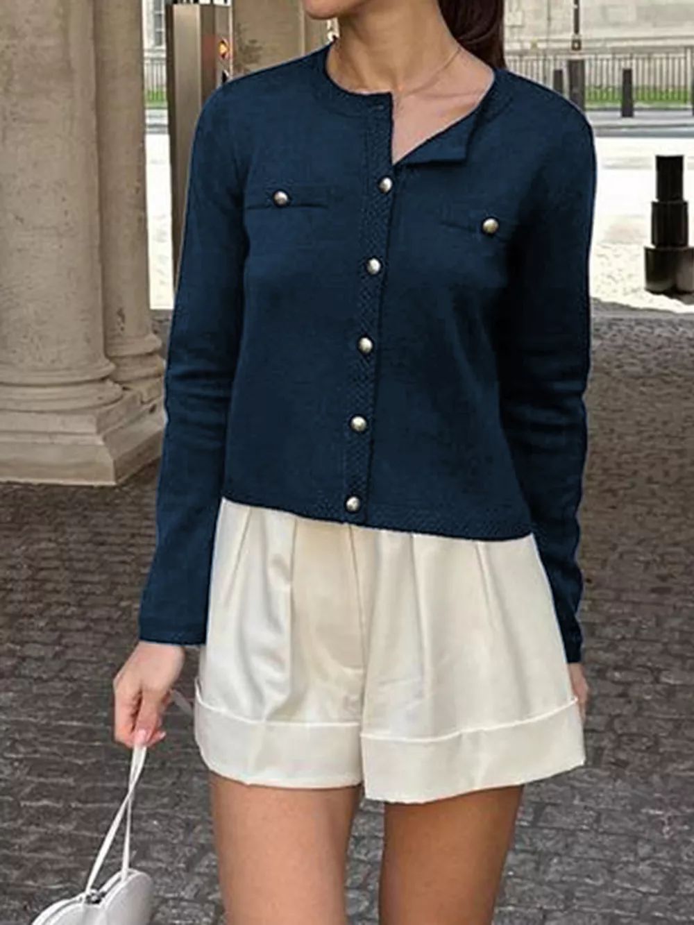 Button-Down Knit Cardigan, image 4