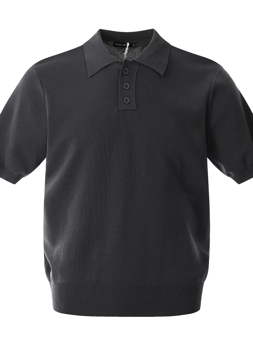 Men's Button Detail Short Sleeve Knit Polo, image 7