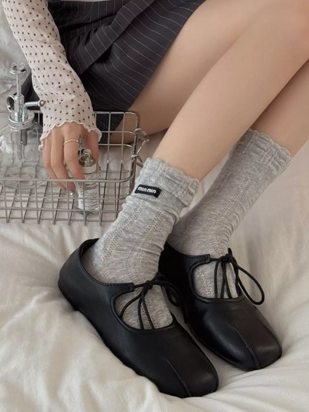 Knitted Crew Socks, image 4