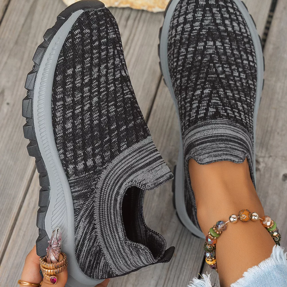 Round Toe Mesh Slip-Ons, image 4