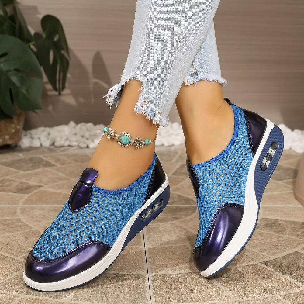 Breathable Mesh Wedge Slip-Ons, image 15