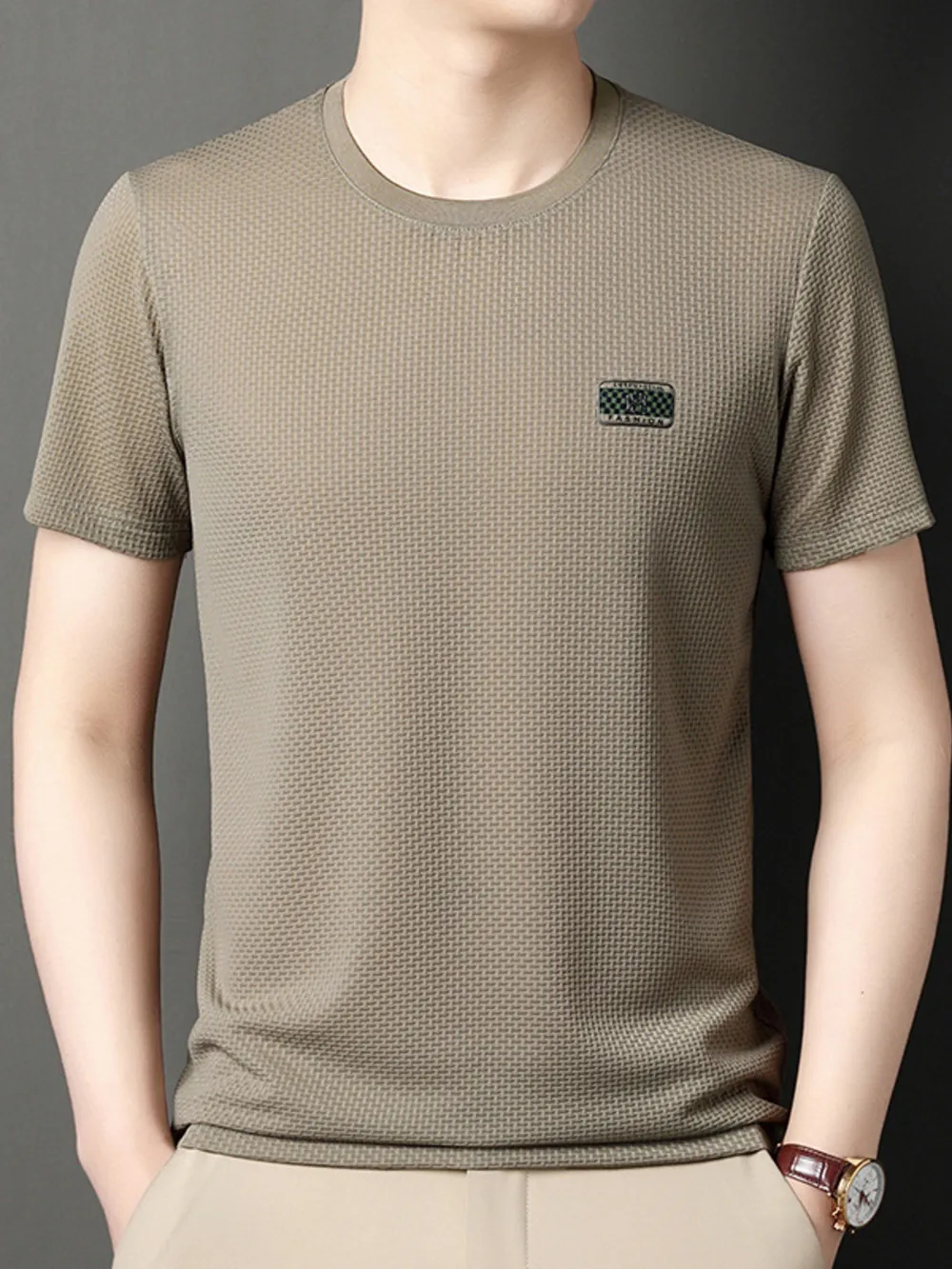 Men's Plus Size Breathable Short Sleeve T-Shirt, image 4