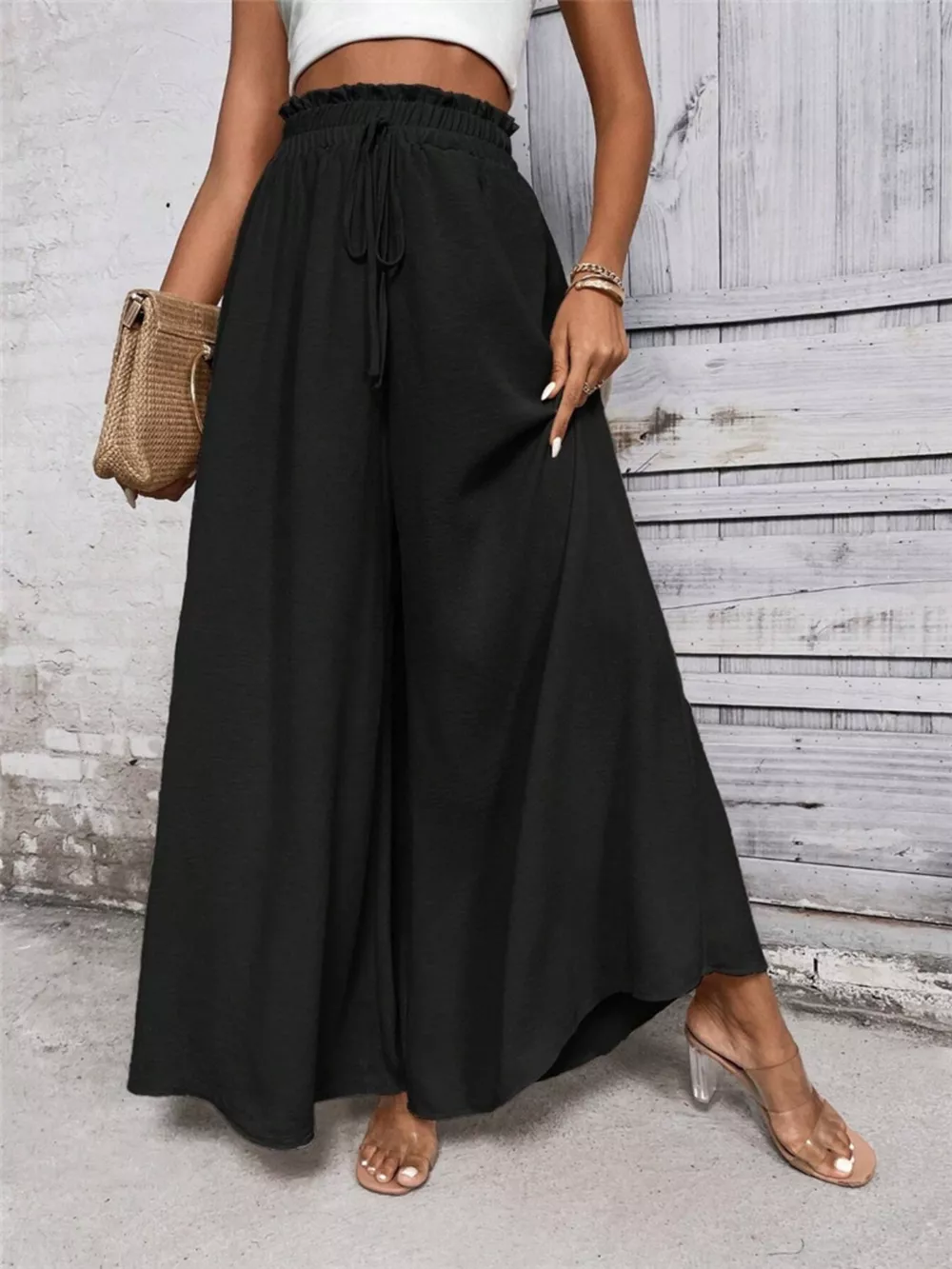 Frill Wide Leg Pants, image 6