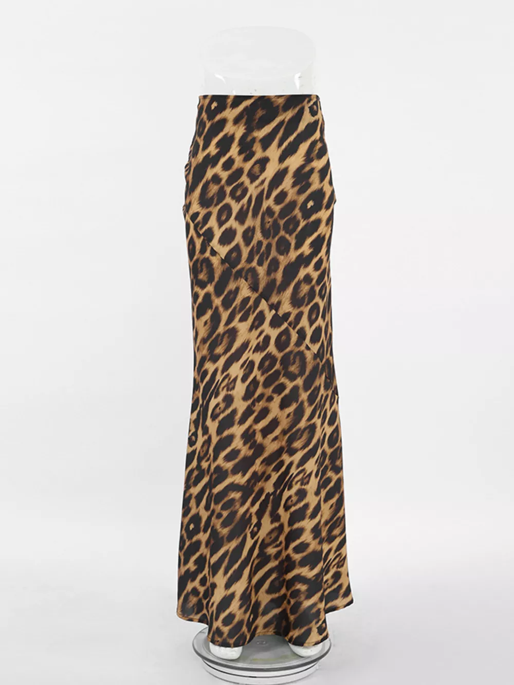Leopard Print Bodycon Maxi Skirt, image 5