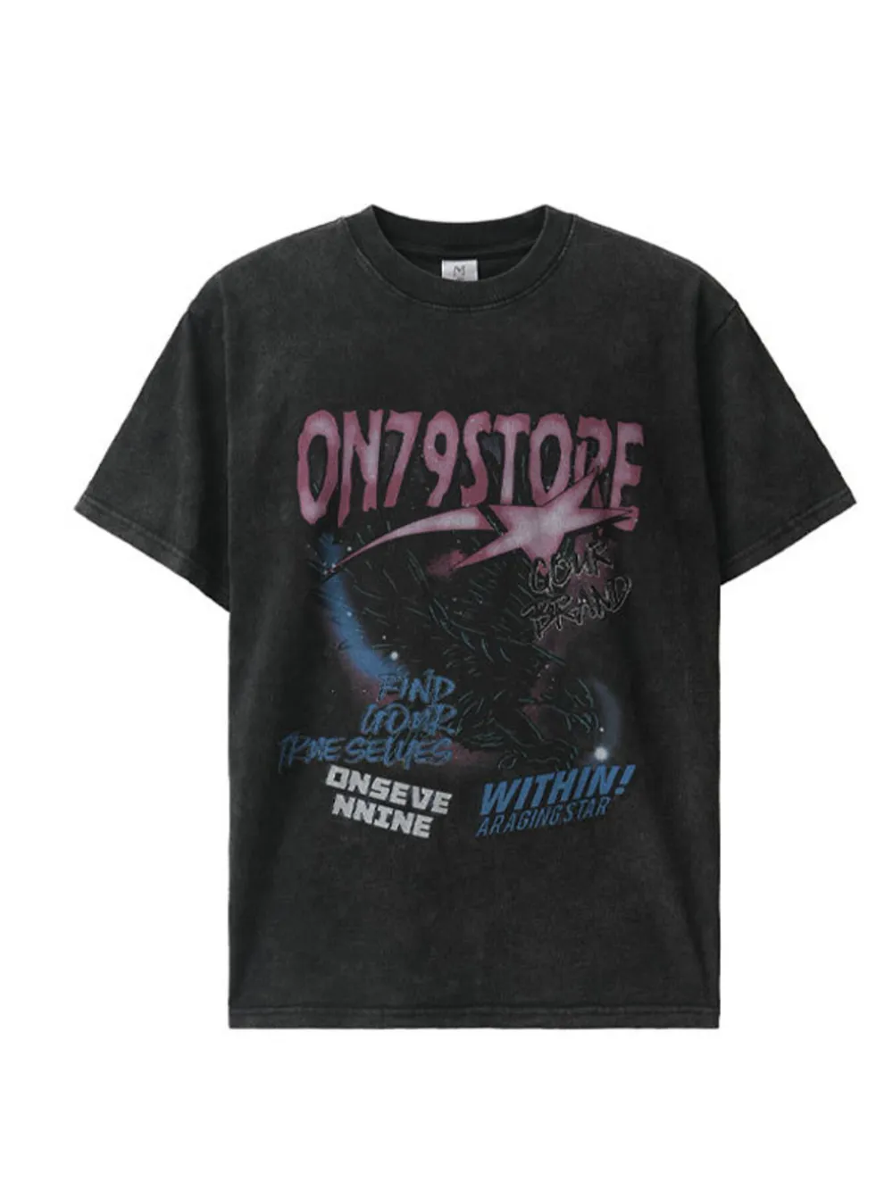 Men's Vintage Graphic Oversized T-Shirt, image 4