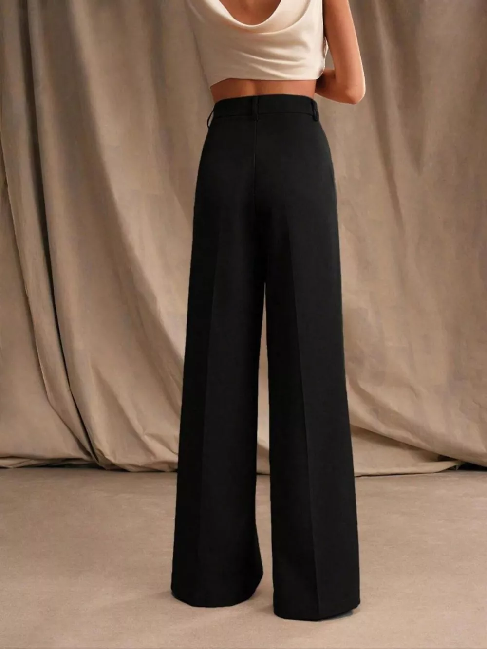 High-Waisted Wide-Leg Pants, image 4