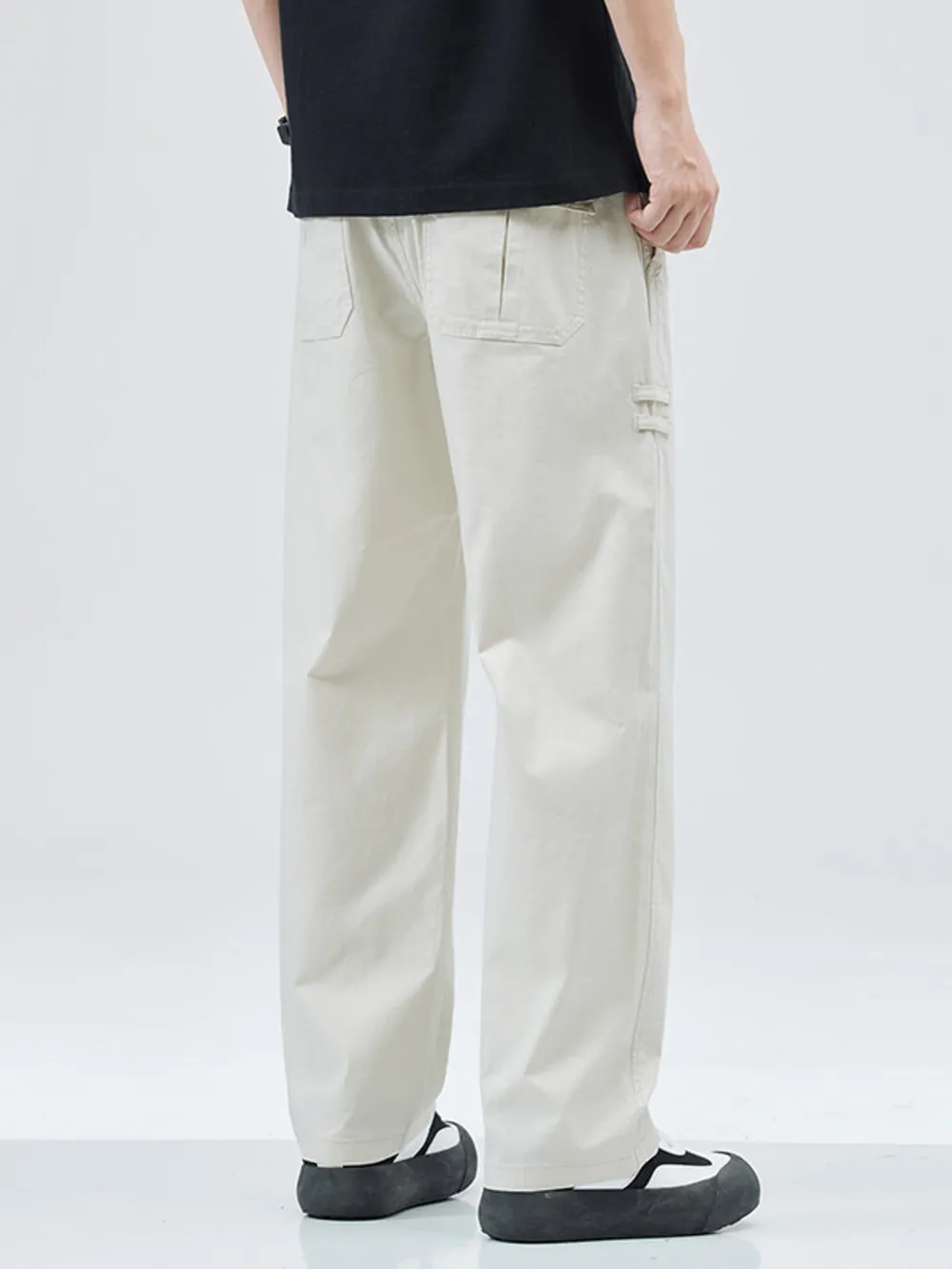 Men's Full Size Casual Loose Fit Straight Leg Pants Plus Size, image 3
