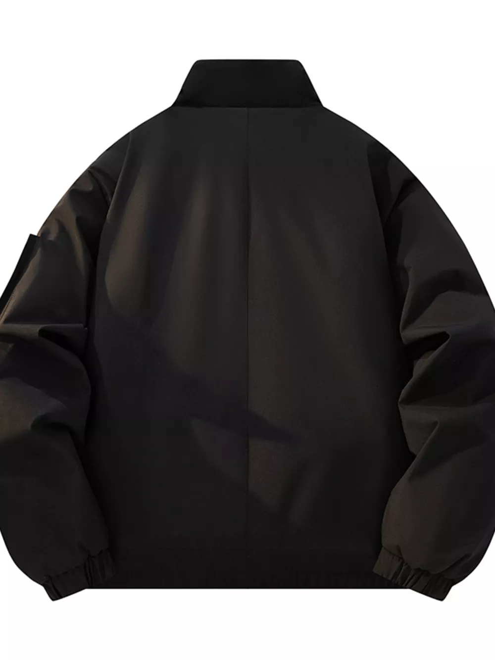 Men's Plus Size Casual Stand Collar Lightweight Bomber Jacket, image 4