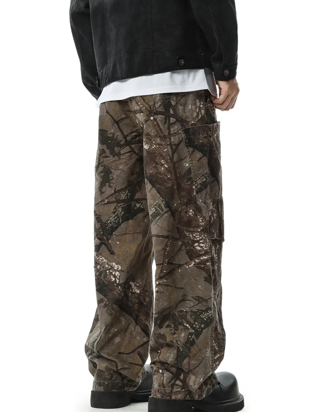Men's Full Size Relaxed Fit Camo Pants Plus Size, image 2