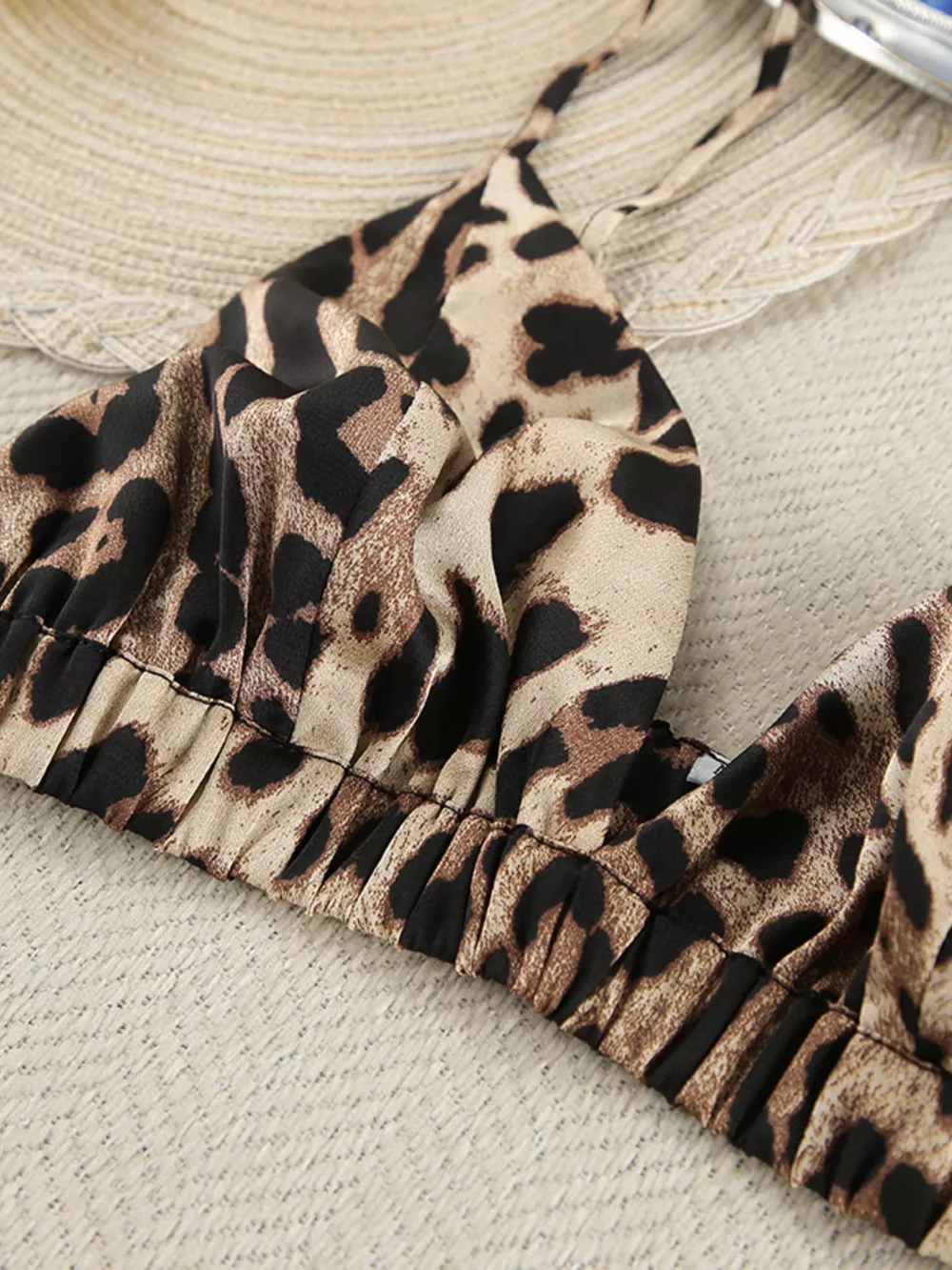 Leopard Bra & Cardigan and Shorts Set, image 20