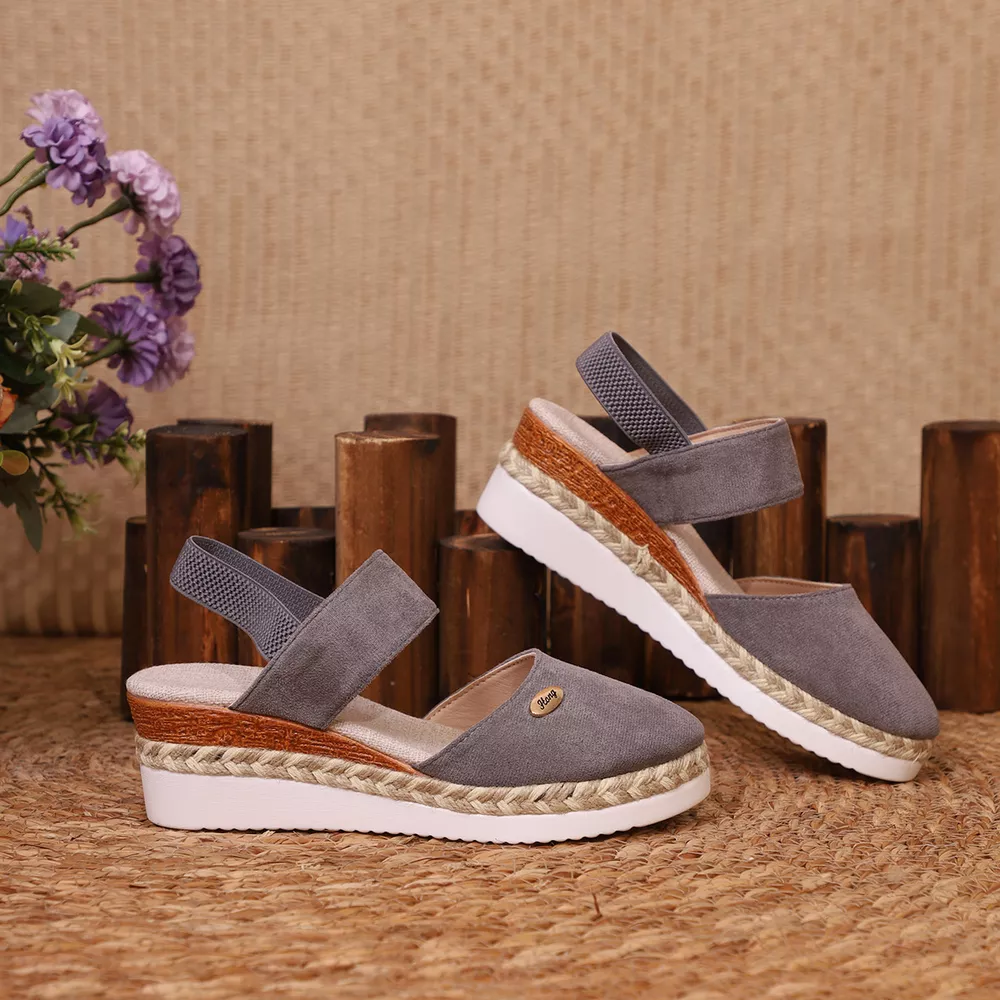 Espadrille Wedge Sandals with Ankle Strap, image 13