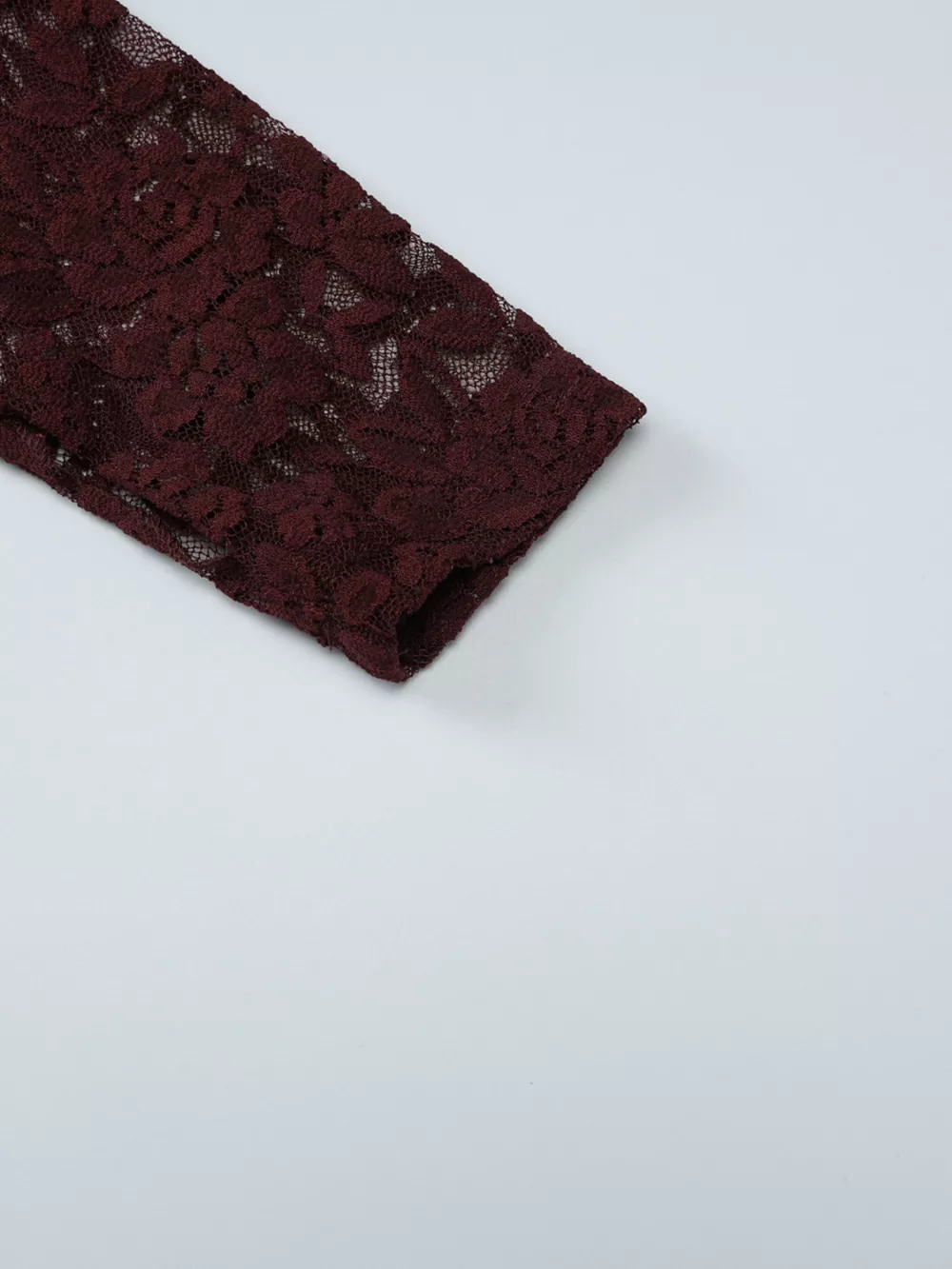 Lace One-Shoulder Long Sleeve Top, image 11