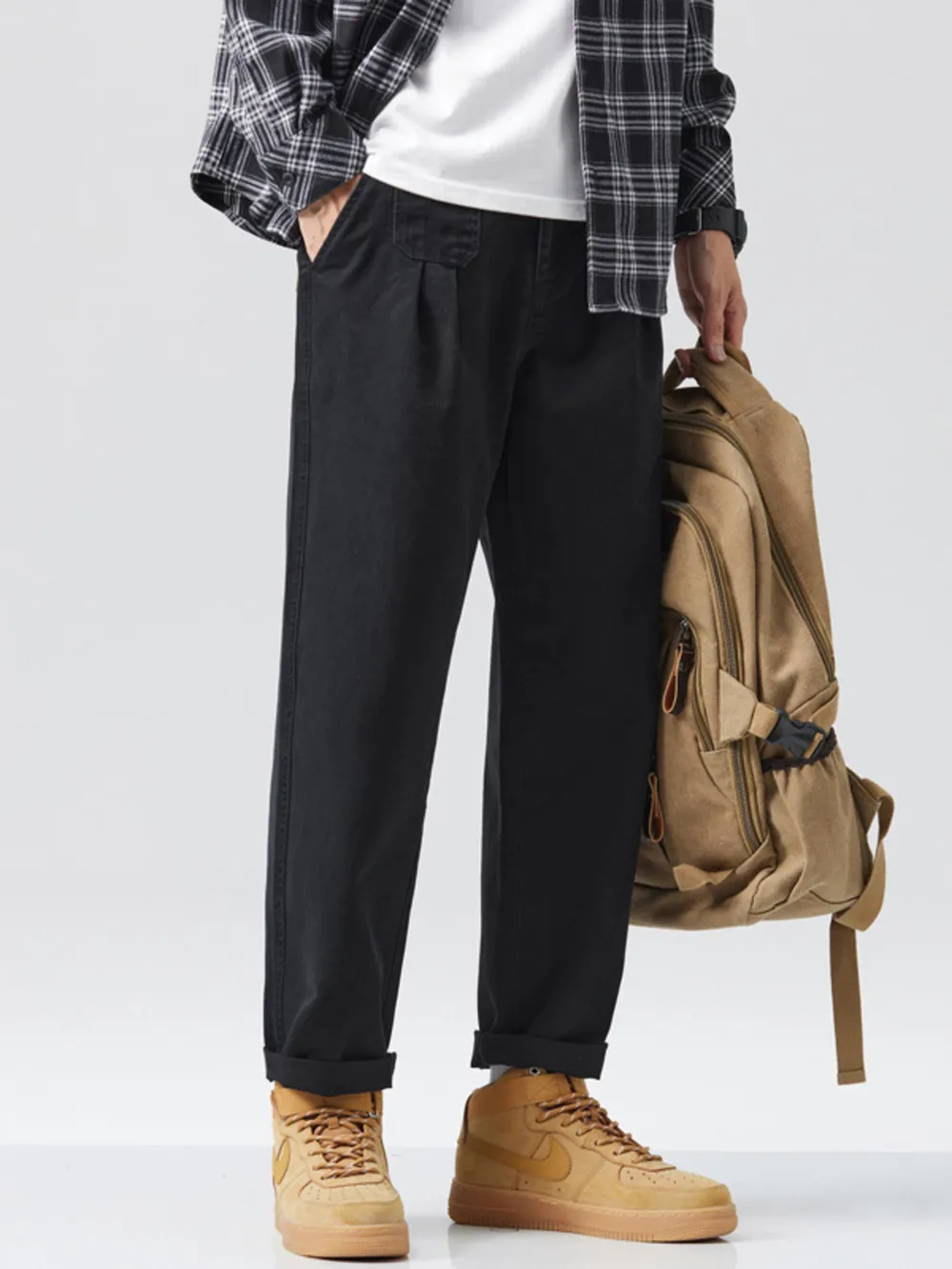 Men's Full Size Loose Fit Pants Plus Size