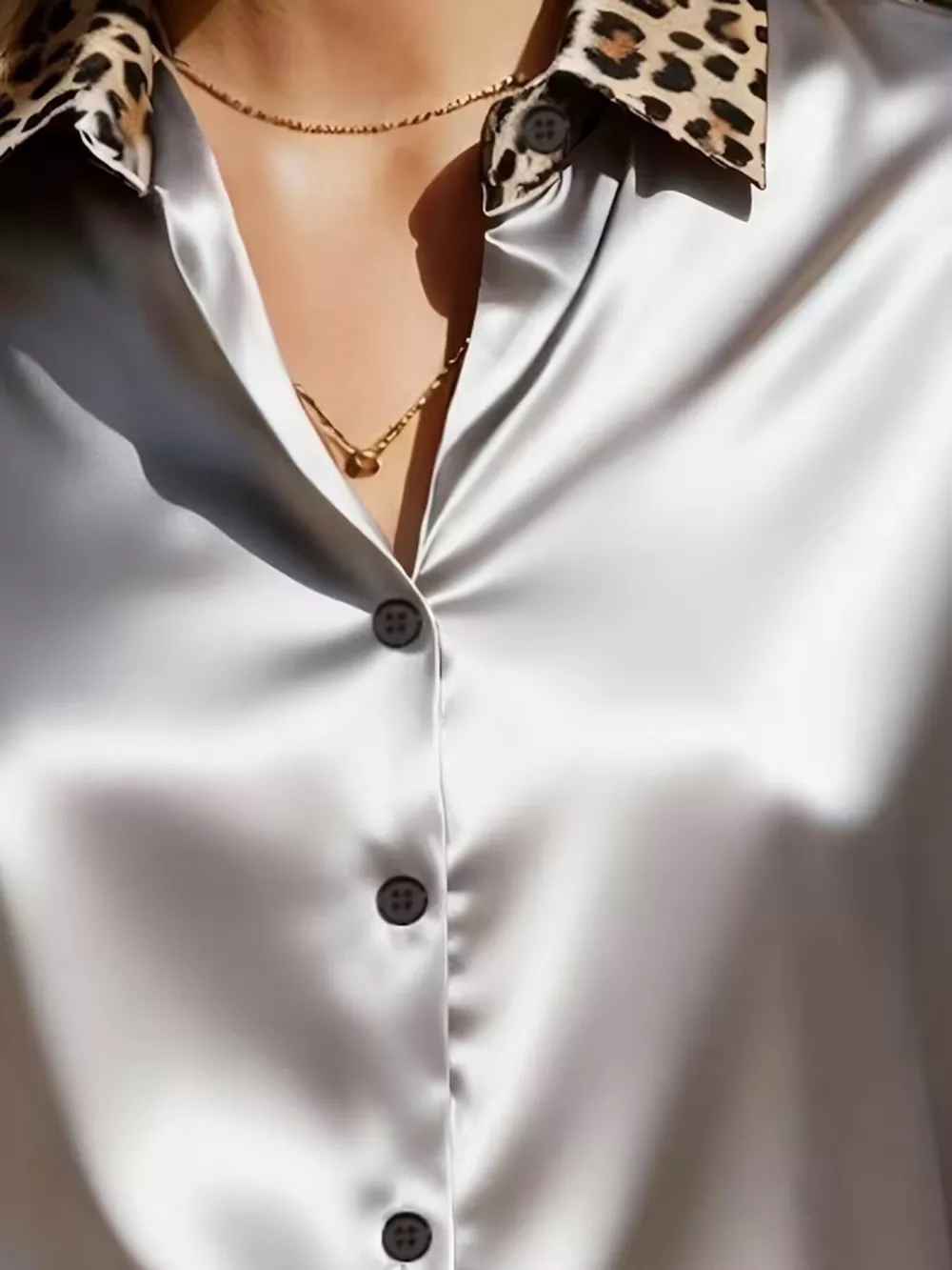Leopard Button Up Long Sleeve Shirt, image 10