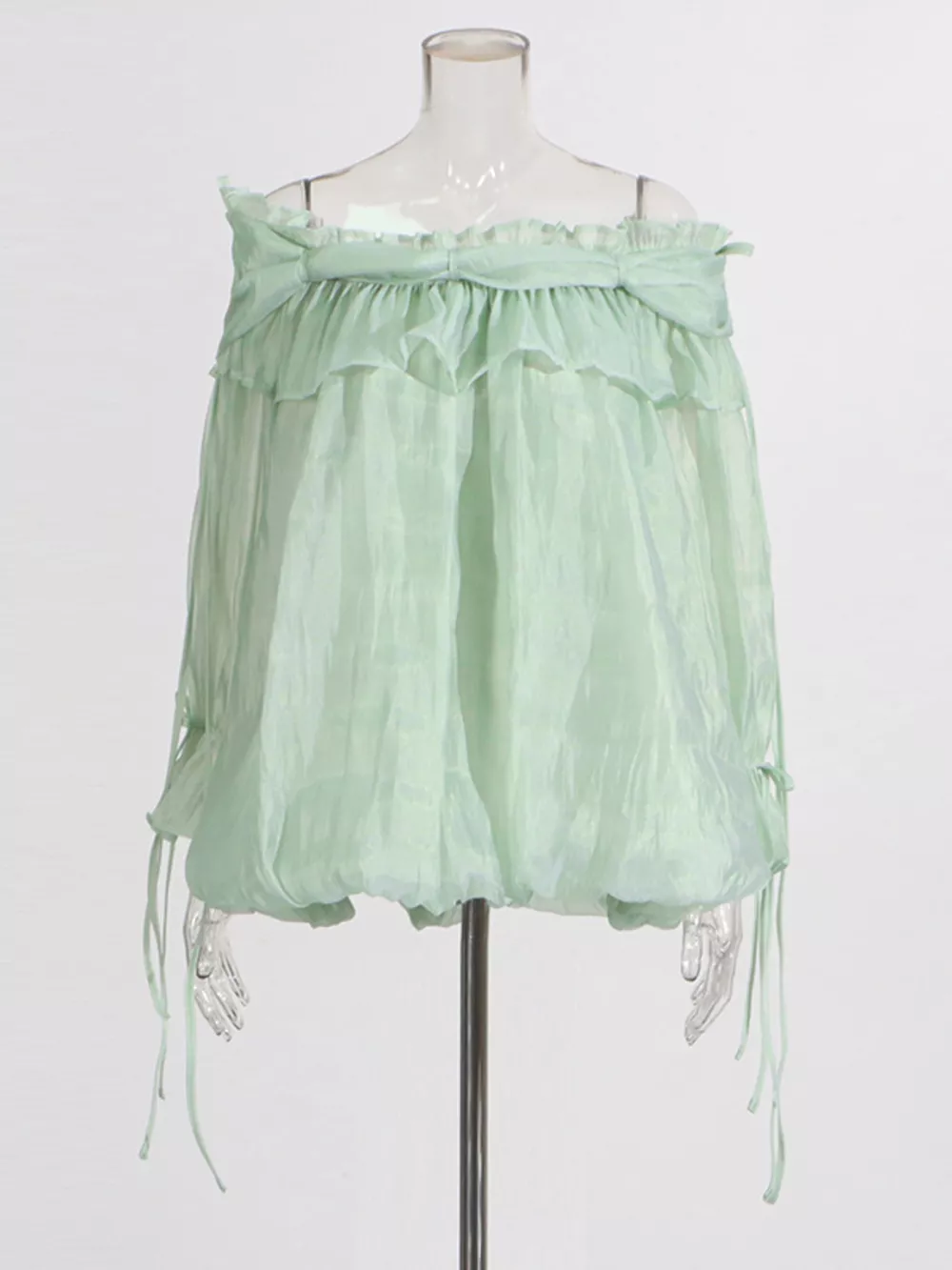 Ruffle Off-Shoulder Flounce Sleeve Blouse, image 8
