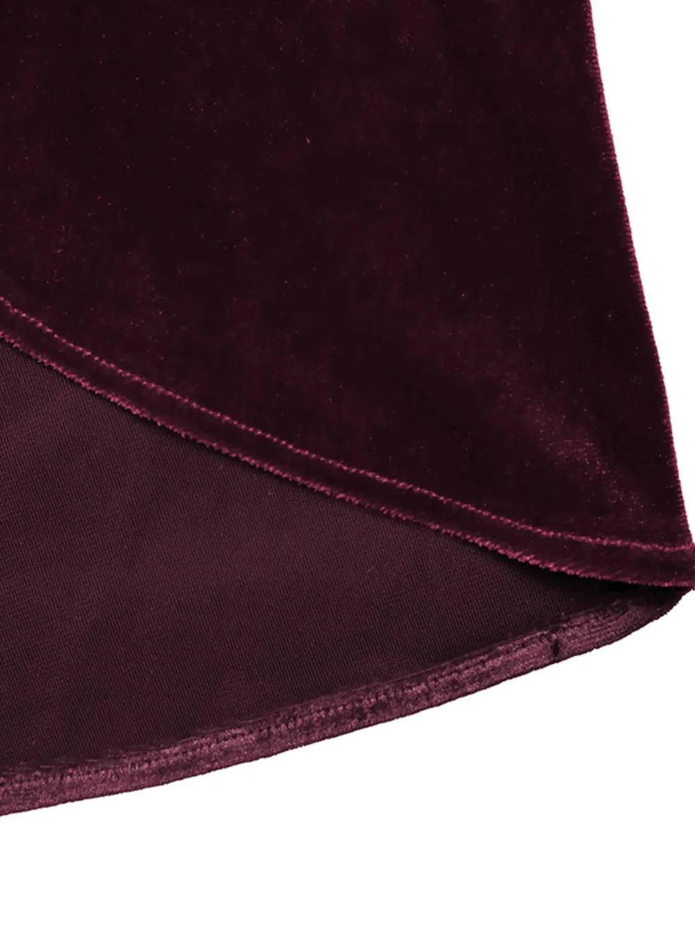 Side Tied Velvet Skirt, image 6