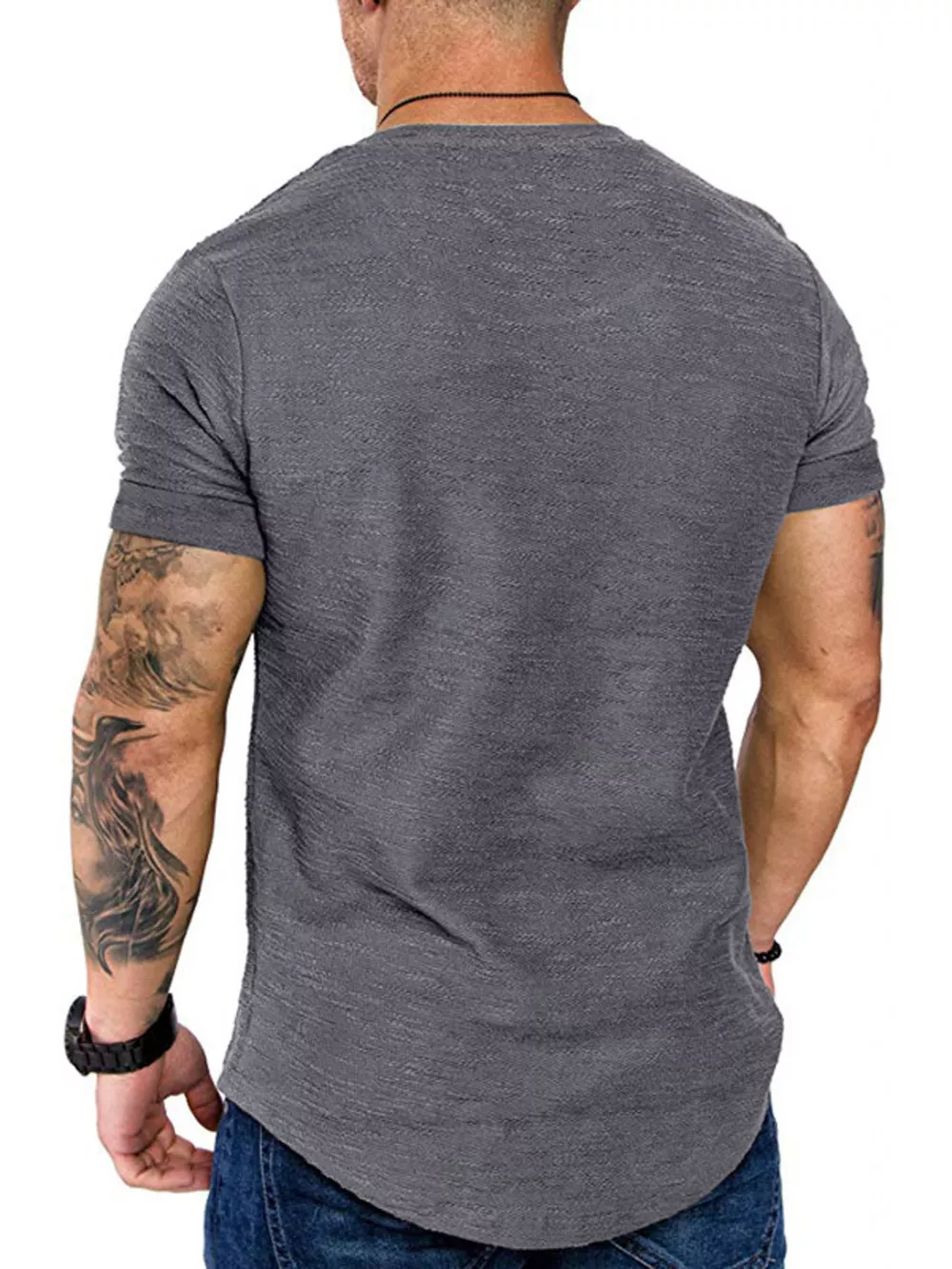 Men's Round Neck Slim Fit Casual T-Shirt, image 12