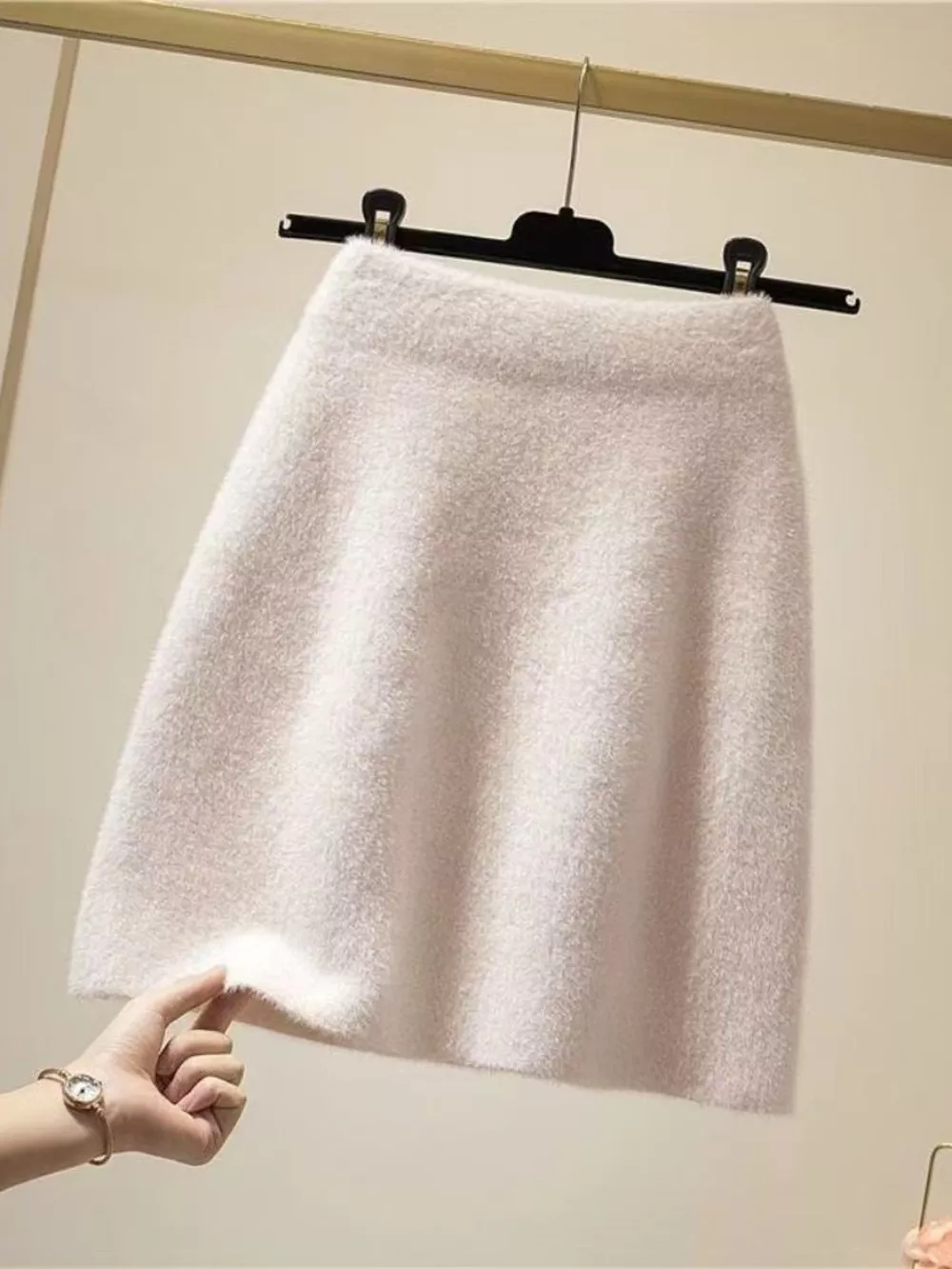 Plush Knit Mini Skirt, image 6