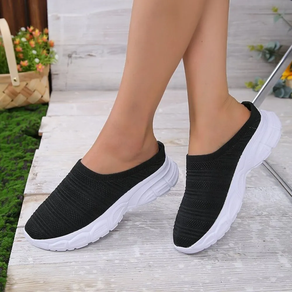 Breathable Mesh Round Toe Slip-Ons, image 6