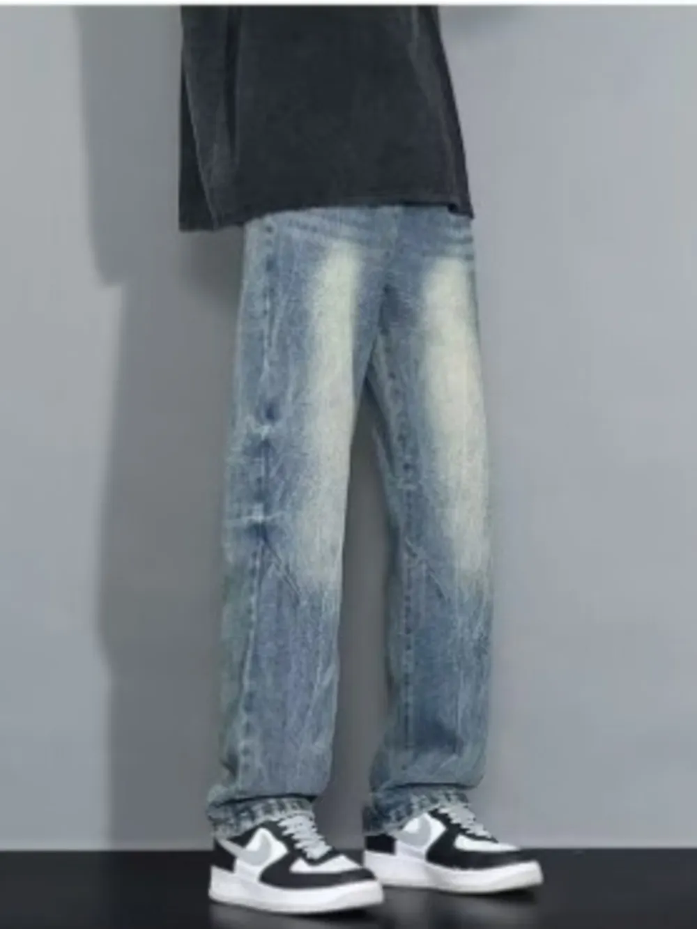 Men's Full Size Wash Loose Fit Jeans Plus Size, image 4