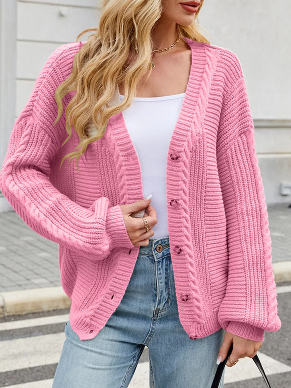Button Up Long Sleeve Cardigan, image 19