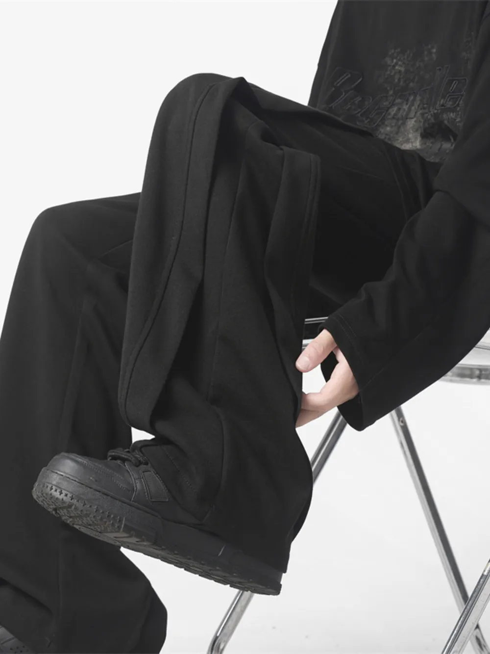 Men's Full Size Drawstring Wide Leg Pants Plus Size, image 5