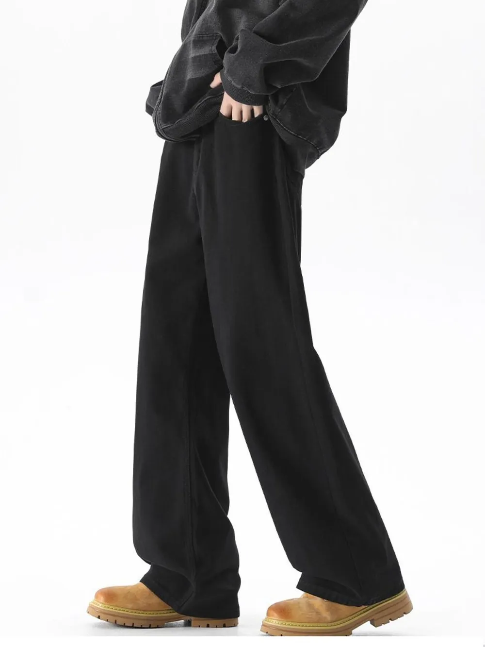 Men's Full Size Wide Leg Jeans Plus Size, image 6