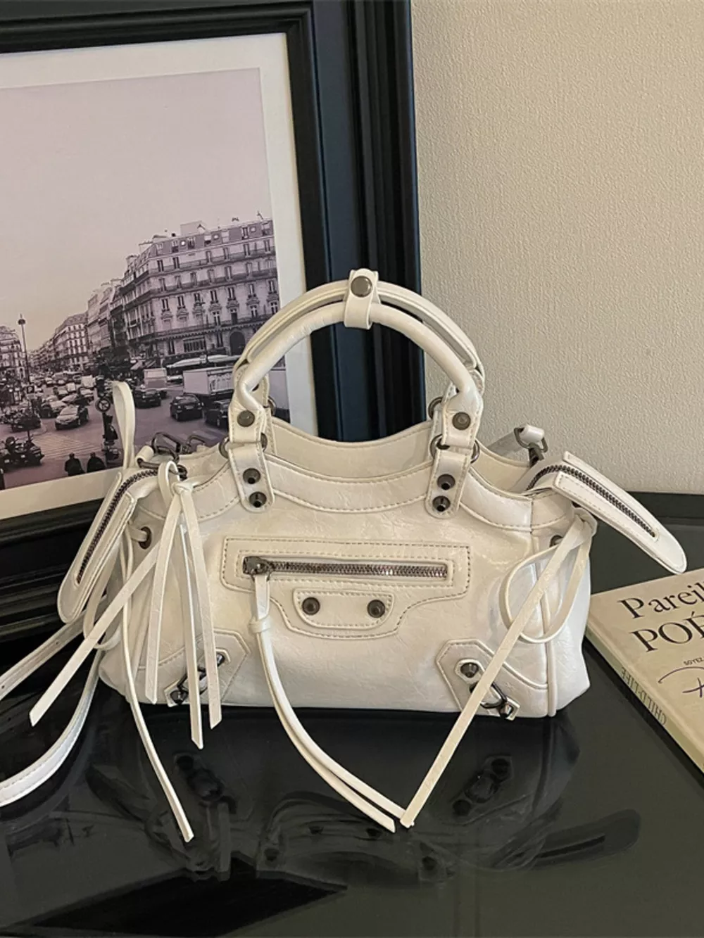 Tassel Leather Handbag, image 12