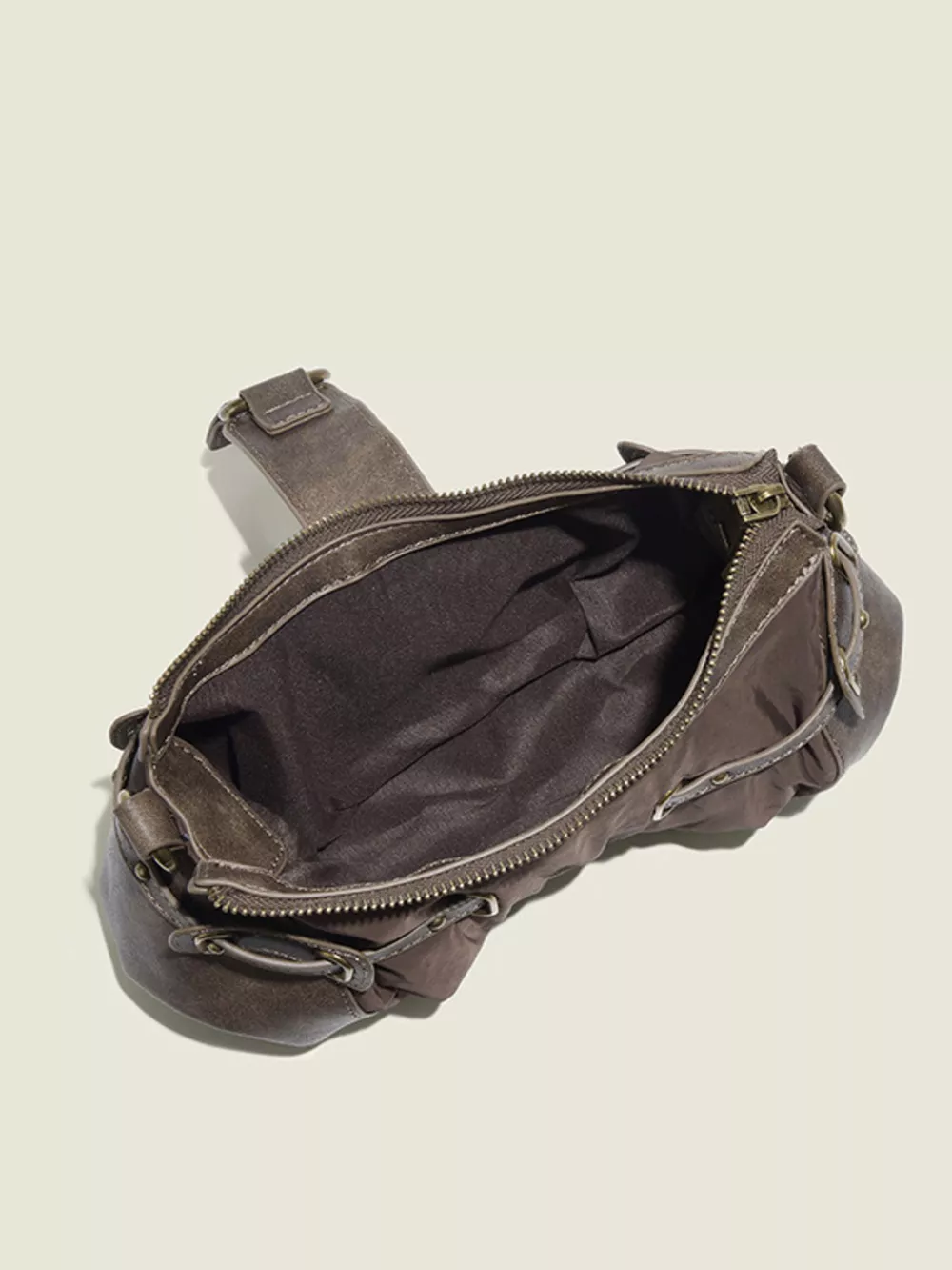 Vintage Buckle Accent Shoulder Bag, image 3