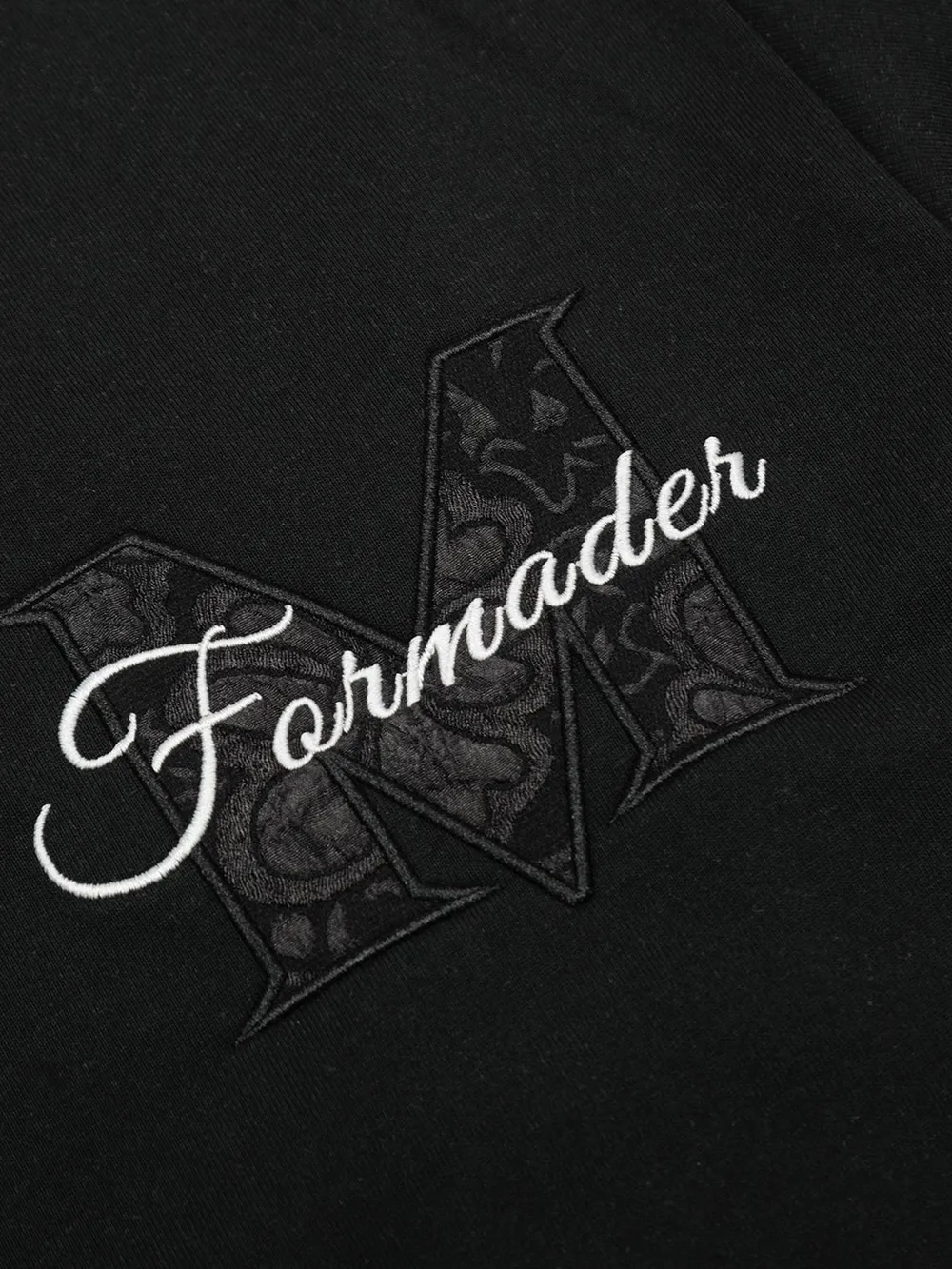 Men's Round Neck Embroidered Letter T-Shirt, image 3