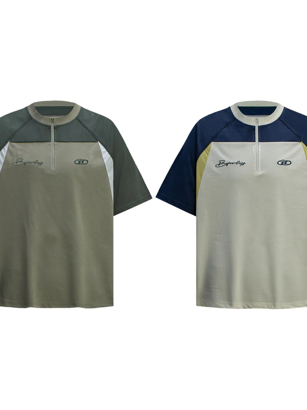 Men's Half Zip Short Sleeve T-Shirt, image 7